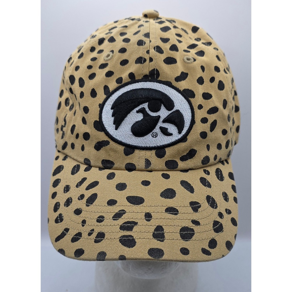 Iowa Hawkeyes 47 Brand Cheetah Print Women's Strapback Hat Dad Cap NCAA‎